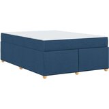  Okvir kreveta s madracem s madracem Plava 140 x 200 cm tkanina | shoptok.hr