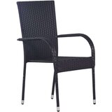  3-dijelni vrtni blagovaonski set crni | shoptok.hr