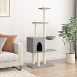  Penjalica za mačke sa stupovima za grebanje svjetlosiva 145 cm | shoptok.hr