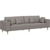 SOFA s jastukom Sivo-smeđa 250 x 77 x 76 cm tkanina | shoptok.hr