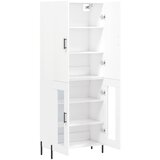  Visoka komoda bijela 69,5x34x180 cm konstruirano drvo | shoptok.hr