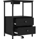  Noćni ormar 2 pcs Crni hrast 40 x 31 x 60 cm Konstruirano drvo | Eponuda.ba