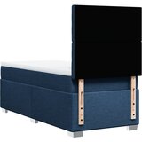  Krevet s oprugama i madracem plavi 90 x 200 cm od tkanine | shoptok.hr