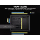 Corsair kućište 6500X mid-tower/dve komore/kaljeno staklo/bez napajanja/crna/obsidijan aluminijum | ePonuda.com