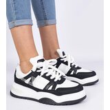 D/CEO marka niezdefiniowana Black-and-white sneakers with thick laces Luciana | ePonuda.com