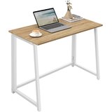  Računalni stol smeđi / bijele noge | shoptok.hr