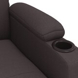  Električni naslonjač od tkanine tamnosmeđi | shoptok.hr