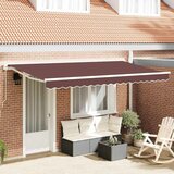 vidaXL retraktilna tenda rjava 400x200 cm | Shoptok.si