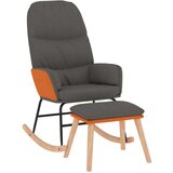  Gugalni stol s stolčkom temno sivo blago, (20939352) | Shoptok.si