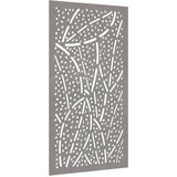  Vrtni zidni ukras 105 x 55 cm od čelika COR-TEN s uzorkom lišća | shoptok.hr
