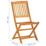  9-dijelni sklopivi vrtni blagovaonski set masivno drvo bagrema | shoptok.hr