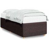  Okvir za krevet bez madraca tamnosmeđi 100x200 cm od tkanine | Eponuda.com