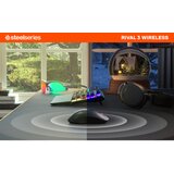 Steel Series miš bežični rf + bluetooth optički rival 3 18000 dpi | ePonuda.com