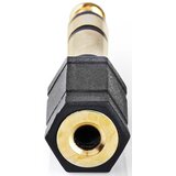Nedis CAGP23930BKG, Stereo audio adapter, 6,35 mm muški, 3,5 mm ženski, pozlaceni, ravni, ABS, crni 1kom | Eponuda.com