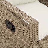  Vrtna klupa Bež i krema 105 x 60 x 112 cm Čelik i poliester | shoptok.hr