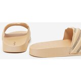 Resti Royalfashion Beige women's flip-flops with zircons Erikis | Shoptok.si