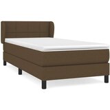 Maison Chic Box spring postelja - Vzmetna postelja z vzmetnico temno rjava 80x200 cm blago SL971, (21909764) | Shoptok.si