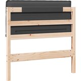  Tapecirani uzglavlje s uzglavljem Prirodna i tamno siva 75 cm | shoptok.hr