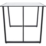  Blagovaonski stol bijeli 160 x 80 x 75 cm od kaljenog stakla - Bijela 160 x 80 x 75 cm 1 | shoptok.hr