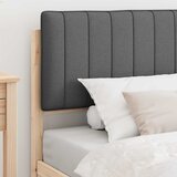  Krevetni okvir s tapiciranim uzglavljem Tamno siva 100 x 200 cm | shoptok.hr