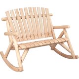 The Living Store Vrtna gugalna klop dvosed 123x96x102 cm trdna smrekovina - Vrtna Gugalna Klop, (21460039) | Shoptok.si