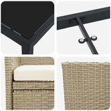  Set vrtnih stolica za objedovanje Bež poli ratan | shoptok.hr