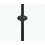  Sklopiva vrata za tuš-kabinu s 3 ploče ESG 130 x 138 cm crna | shoptok.hr