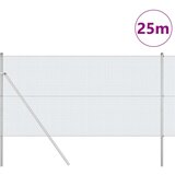 vidaXL varjena žična ograja s 13 stebri 1x25 m galvanizirano jeklo | Shoptok.si