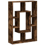 vidaXL Knjižna omara dimljeni hrast 63x20x90 cm inženirski les | Shoptok.si