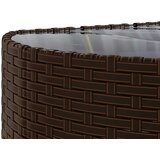  5-dijelni set vrtnih sofa s jastucima poliratan smeđi | shoptok.hr