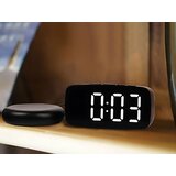  LCD budilka z vibracijsko ploščo za vzglavnik črna | Shoptok.si