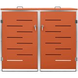  Spremište za dvije kante za smeće 138 x 77 5 x 115 5 cm čelično | shoptok.hr