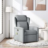 Maison Chic Masažni fotelj - Relax naslanjač svetlo sivo blago, (22134801) | Shoptok.si