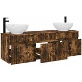  Set ormarića za kupaonicu 3 kom. Dimljeni hrast Smeđa 49 x 44,5 x 66,5 cm | Shoptok.si