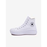 Converse White Women's Ankle Sneakers on the Platform Chuck Taylor - Women