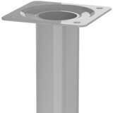 WALTECO Postolje za namještaj (D x Š x V: 3 x 3 x 25 cm, Ø x V: 3 x 25 cm, Nosivost: 50 kg, Čelik, Siva) Cijene