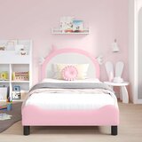  Otroški posteljni okvir z vznožjem Roza 90 x 200 cm PU, (5000104796) | Shoptok.si