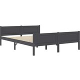  Za krevet od masivne borovine sivi 160 x 200 cm | shoptok.hr