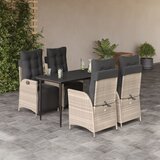  3-dijelni vrtni blagovaonski set svjetlosivi od poliratana | shoptok.hr