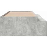 Krevetna konstrukcija s ladicama Betonski sivi 100 x 200 cm | shoptok.hr