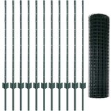 Euro Ograda Set Set od 2 Zelena Metal Ograda 25 x 1 m | shoptok.hr