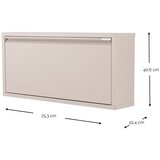 Spinder Design sivi/bež metalni preklopni/viseći ormarić za cipele billy – | shoptok.hr