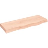 vidaXL Zidna polica 80 x 30 x 6 cm od neobrađene masivne hrastovine Cijene