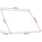Nadstrešnica Sivosmeđa 150 x 150 cm | shoptok.hr
