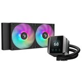 DeepCool Komplet za tekočinsko hlajenje AIO Liquid Cooler MYSTIQUE 240 ARGB, 240mm, RGB, LCD, črn | Shoptok.si
