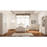 Hanah home Set nameštaja za spavaću sobu Rb-014, Beli | ePonuda.com