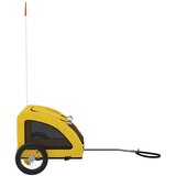 Prikolica za bicikl za ljubimce žuta od tkanine i željeza | Eponuda.com