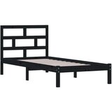  Za krevet od masivne borovine crni 100 x 200 cm | shoptok.hr