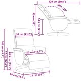 Krevetna stolica za masažu Crna 71 x 98 x 106 cm Lažna koža | shoptok.hr