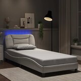  Okvir kreveta s LED-om bez madraca Hvar bijeli 80 x 200 cm | shoptok.hr